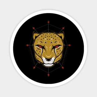 cheetah vector design template Magnet